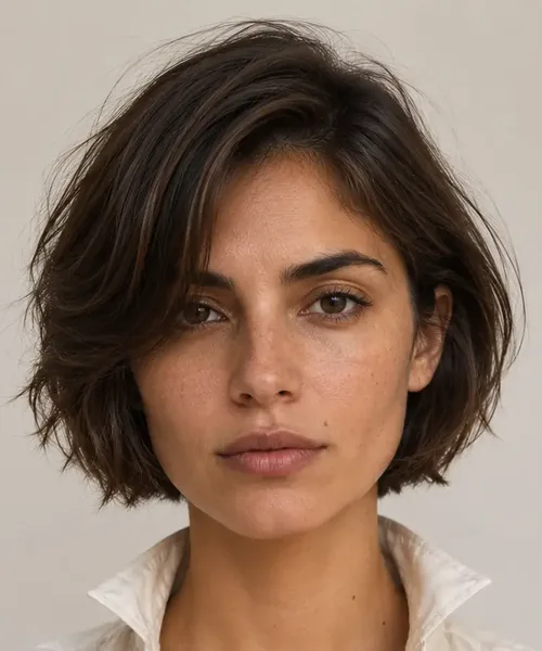 Lush Truffle Brunette Bob