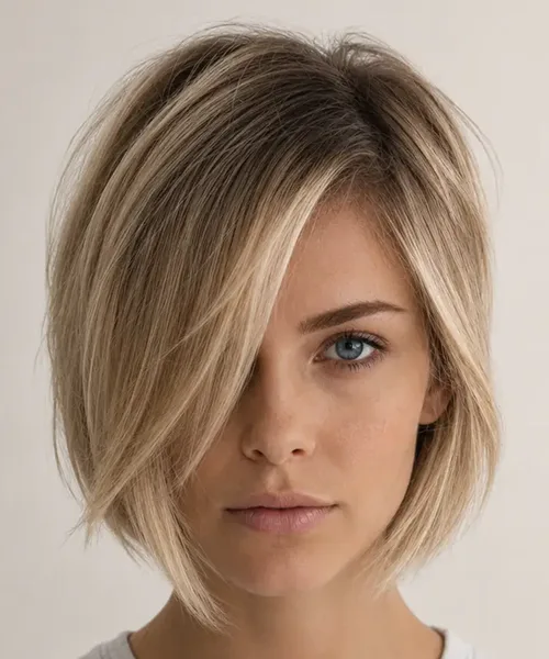 Rounded Bob for Fine Hair