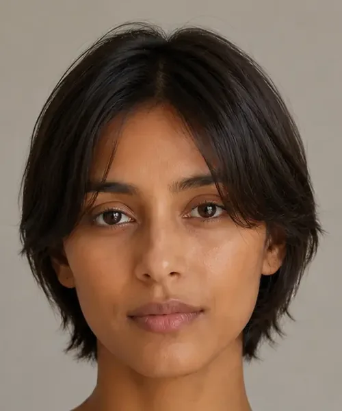 Short Layers for Straight Hair