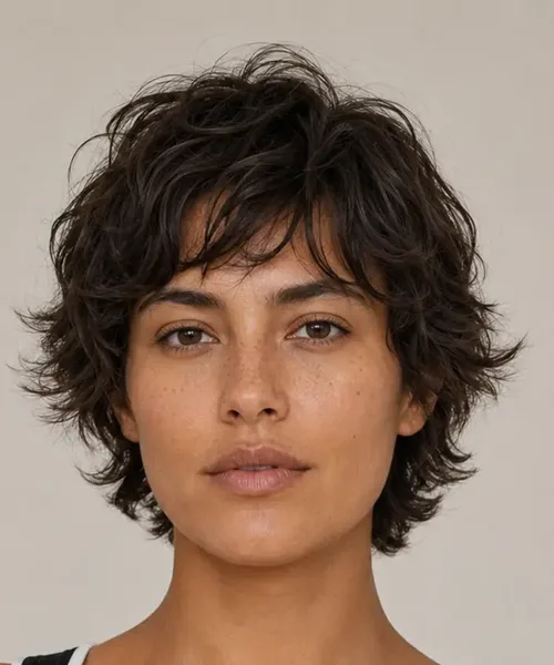 Short Layers for Wavy Hair