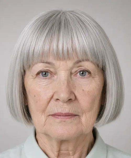 Classic Bob with Blunt Bangs