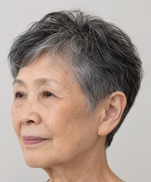 Cropped Textured Pixie