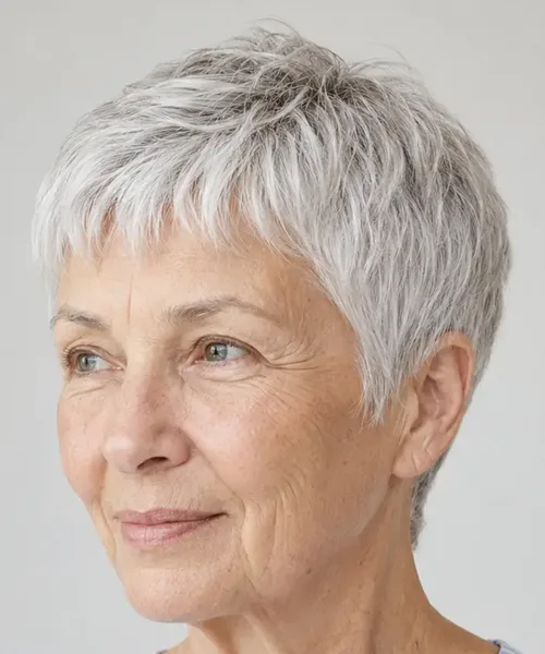 Feathered Silver Pixie