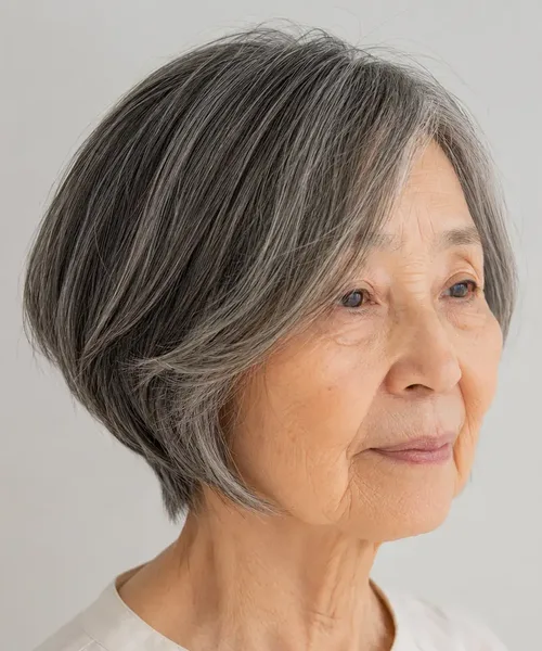 Sleek Angled Bob