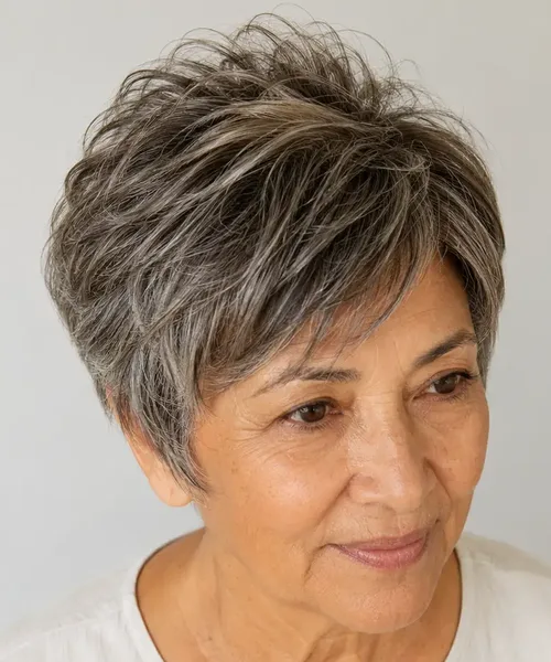 Spiky Pixie with Crown Lift