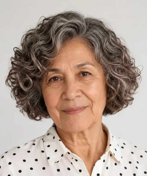 Voluminous Curly Bob